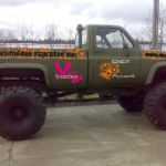 Oklejony truck
