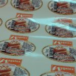 Druk solwentowy naklejki samoprzylepnej z laminatu